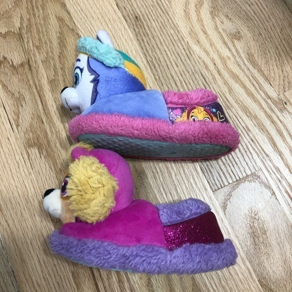 Paw Patrol Kids Slippers Sz 5-6 Girls Baby - Picture 4 of 7